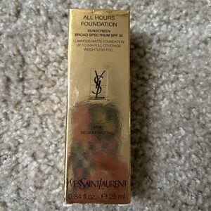 YSL all hours foundation w/SPF 30- shade MN4 NIB!